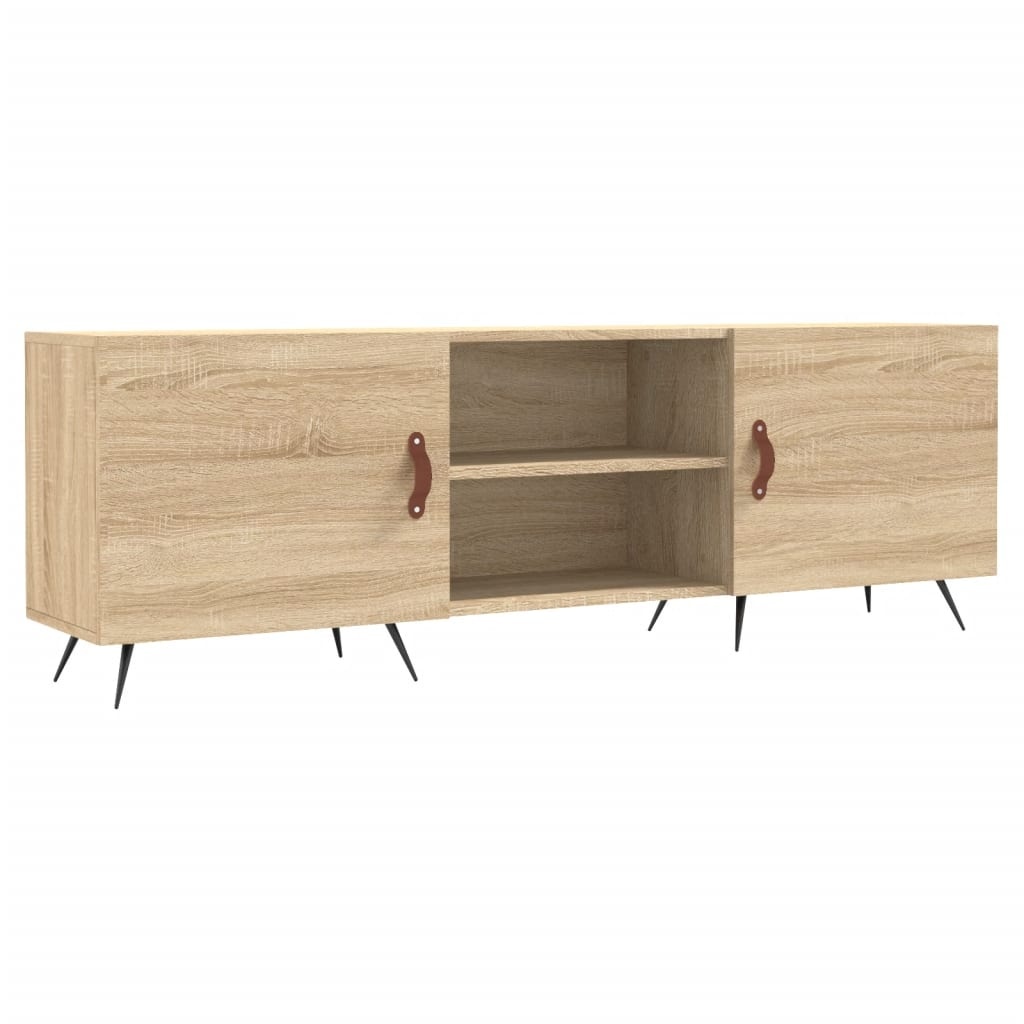 Tv-meubel 150x30x50 cm bewerkt hout sonoma eikenkleurig