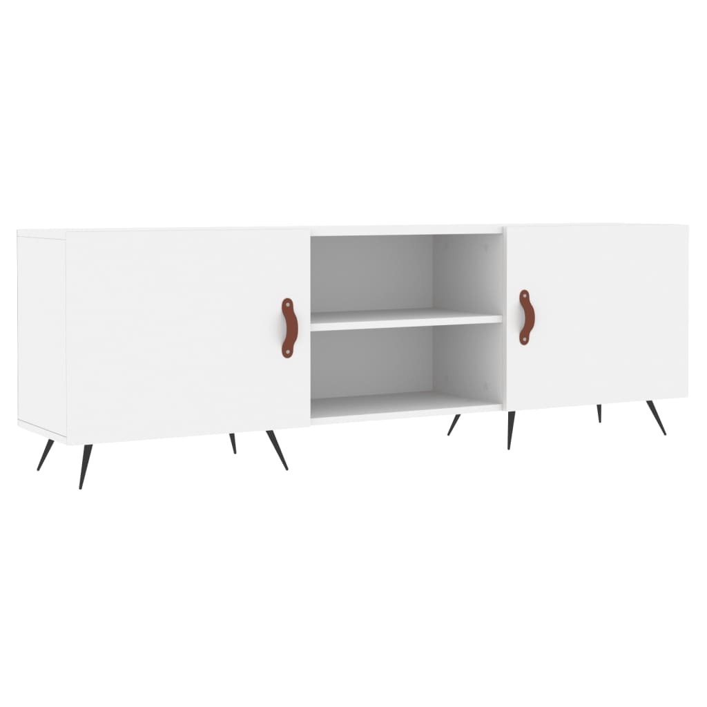 Tv-meubel 150x30x50 cm bewerkt hout wit
