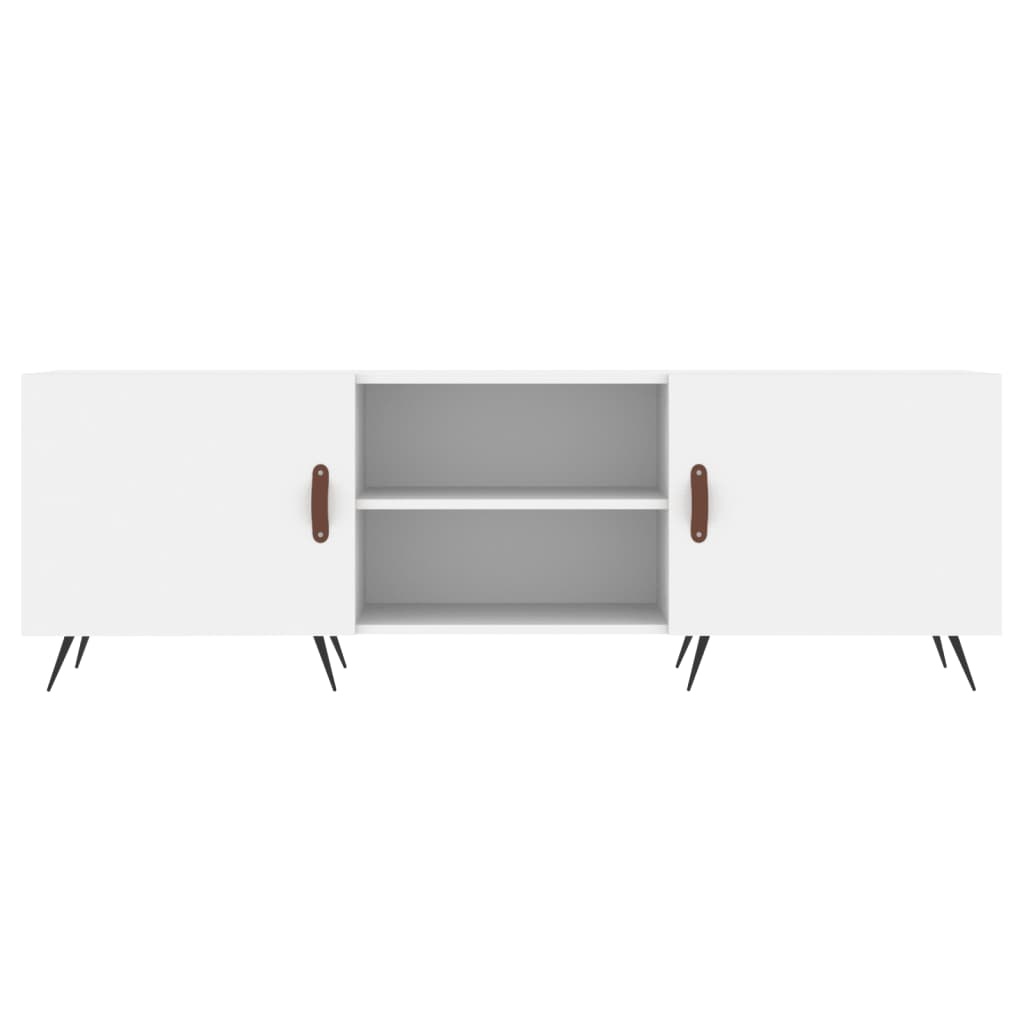 Tv-meubel 150x30x50 cm bewerkt hout wit