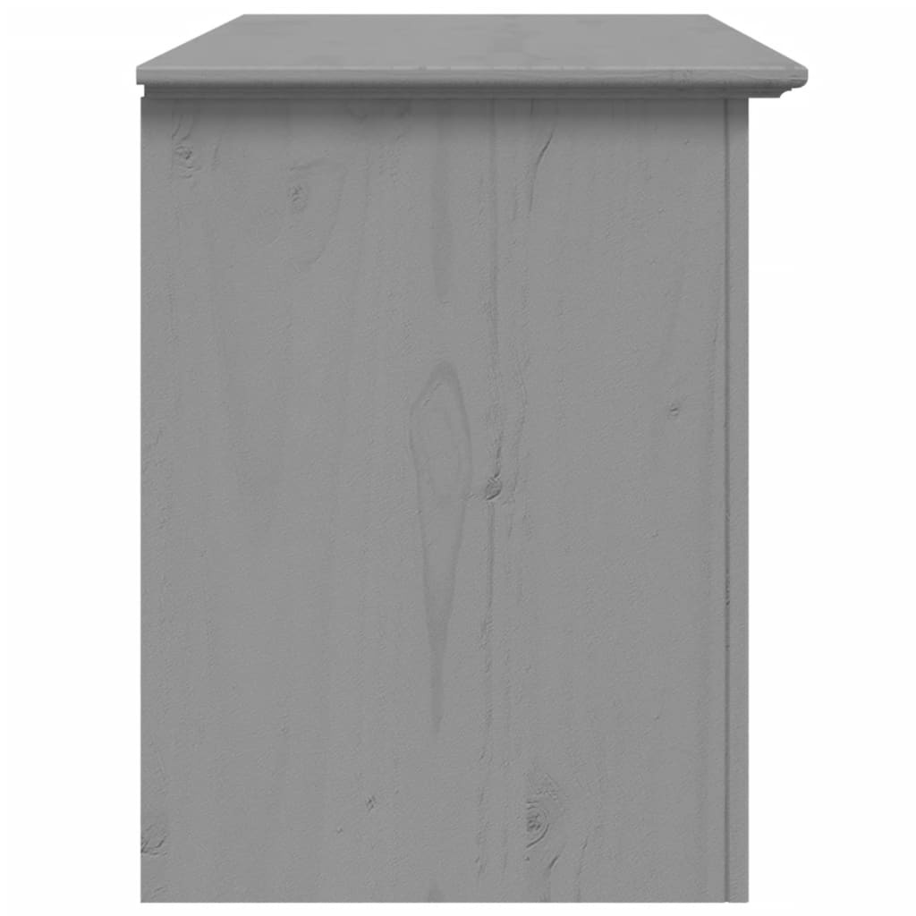 Tv-meubel met 2 lades BODO 91x43x56 cm massief grenenhout grijs