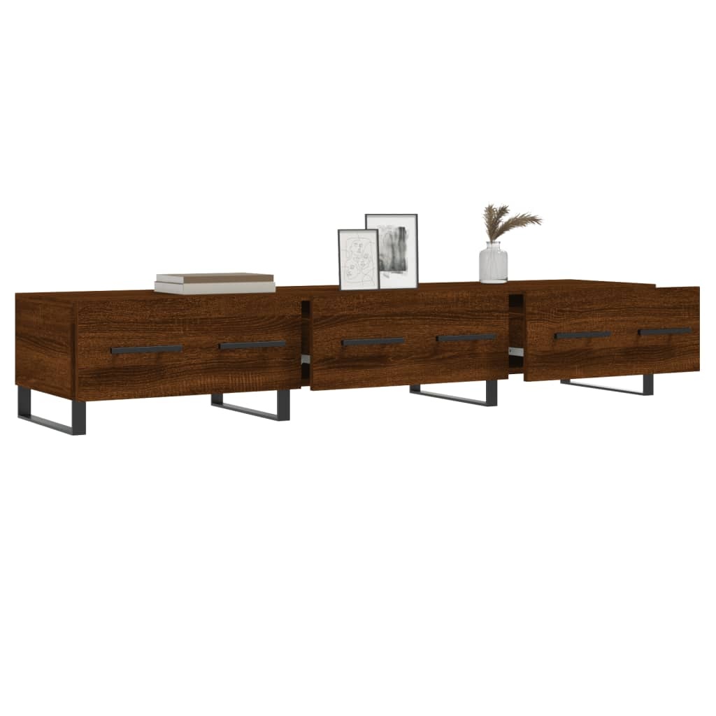 Tv-meubel 150x36x30 cm bewerkt hout bruineikenkleurig