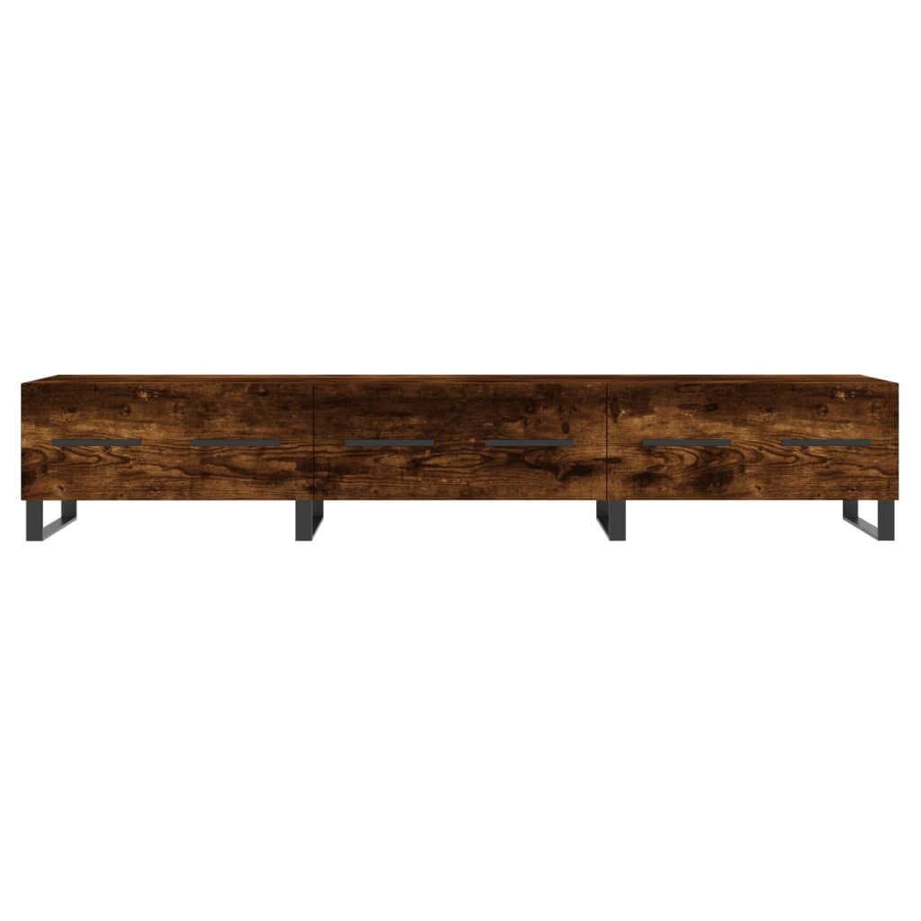 Tv-meubel 150x36x30 cm bewerkt hout gerookt eikenkleurig