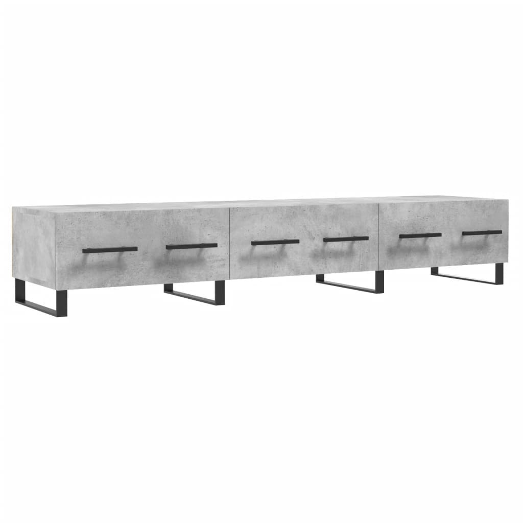 Tv-meubel 150x36x30 cm bewerkt hout betongrijs