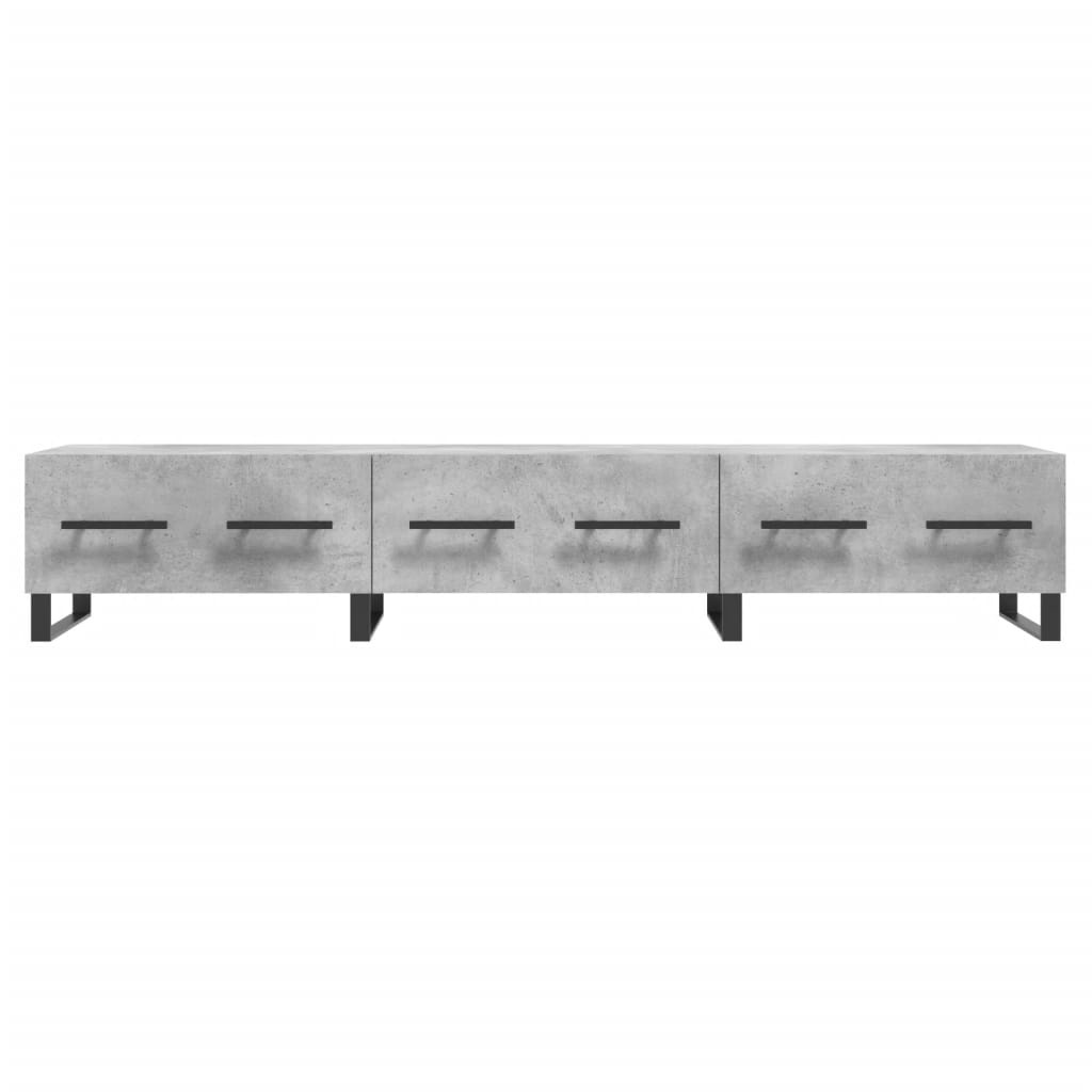 Tv-meubel 150x36x30 cm bewerkt hout betongrijs