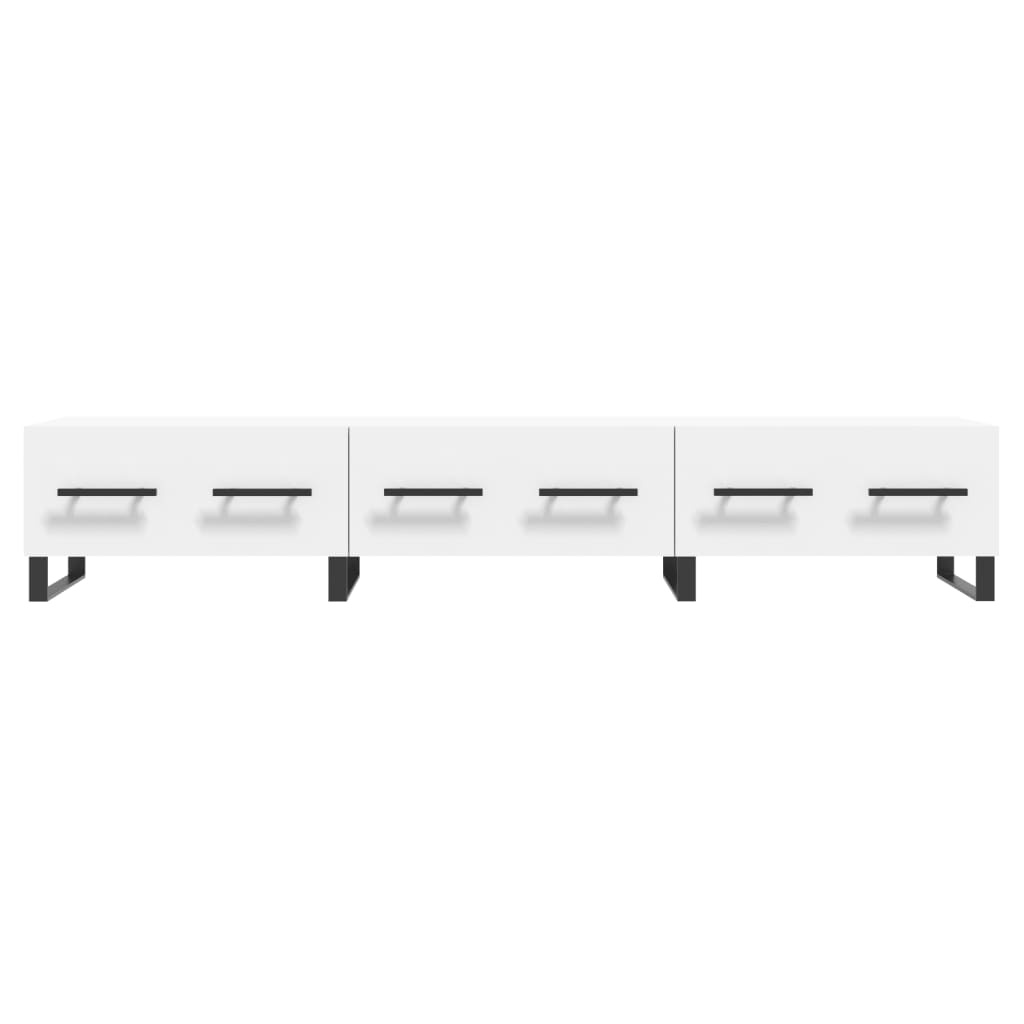 Tv-meubel 150x36x30 cm bewerkt hout wit