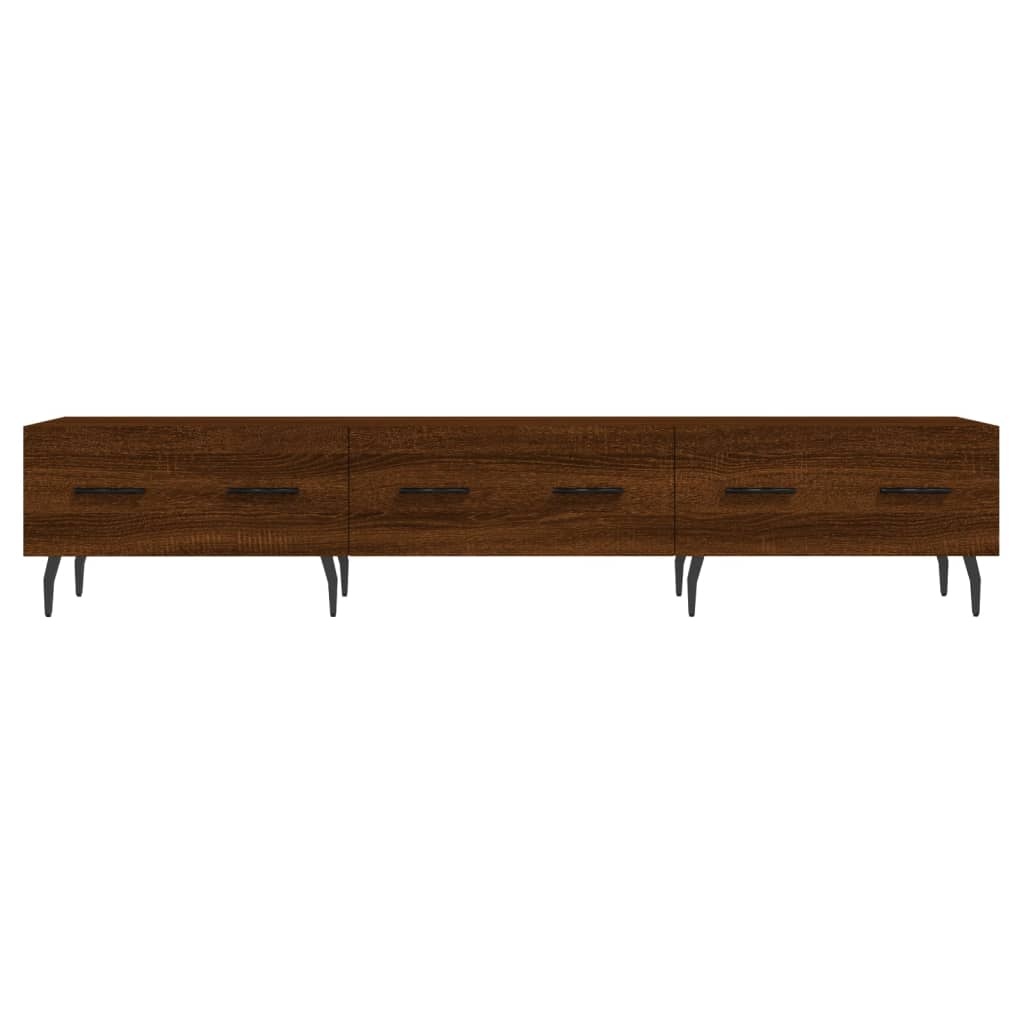 Tv-meubel 150x36x30 cm bewerkt hout bruineikenkleurig
