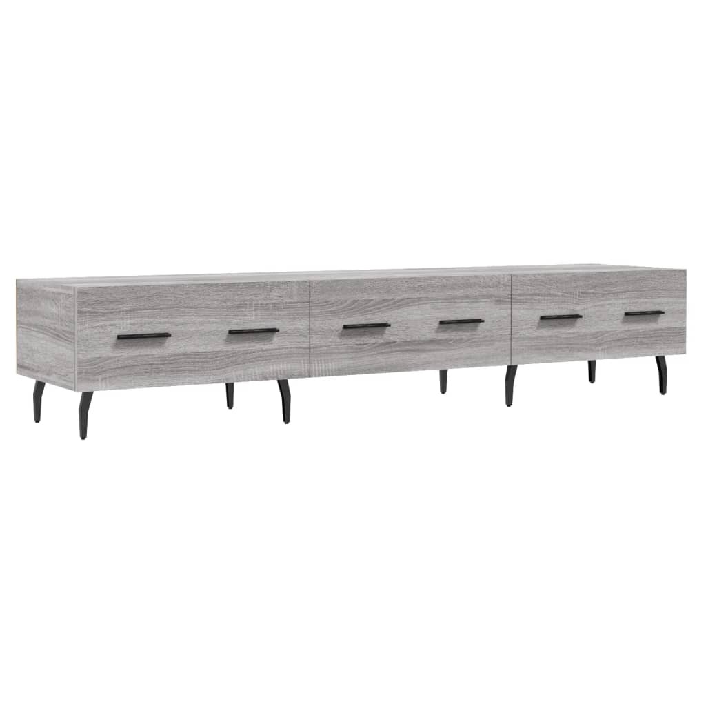 Tv-meubel 150x36x30 cm bewerkt hout grijs sonoma eikenkleurig