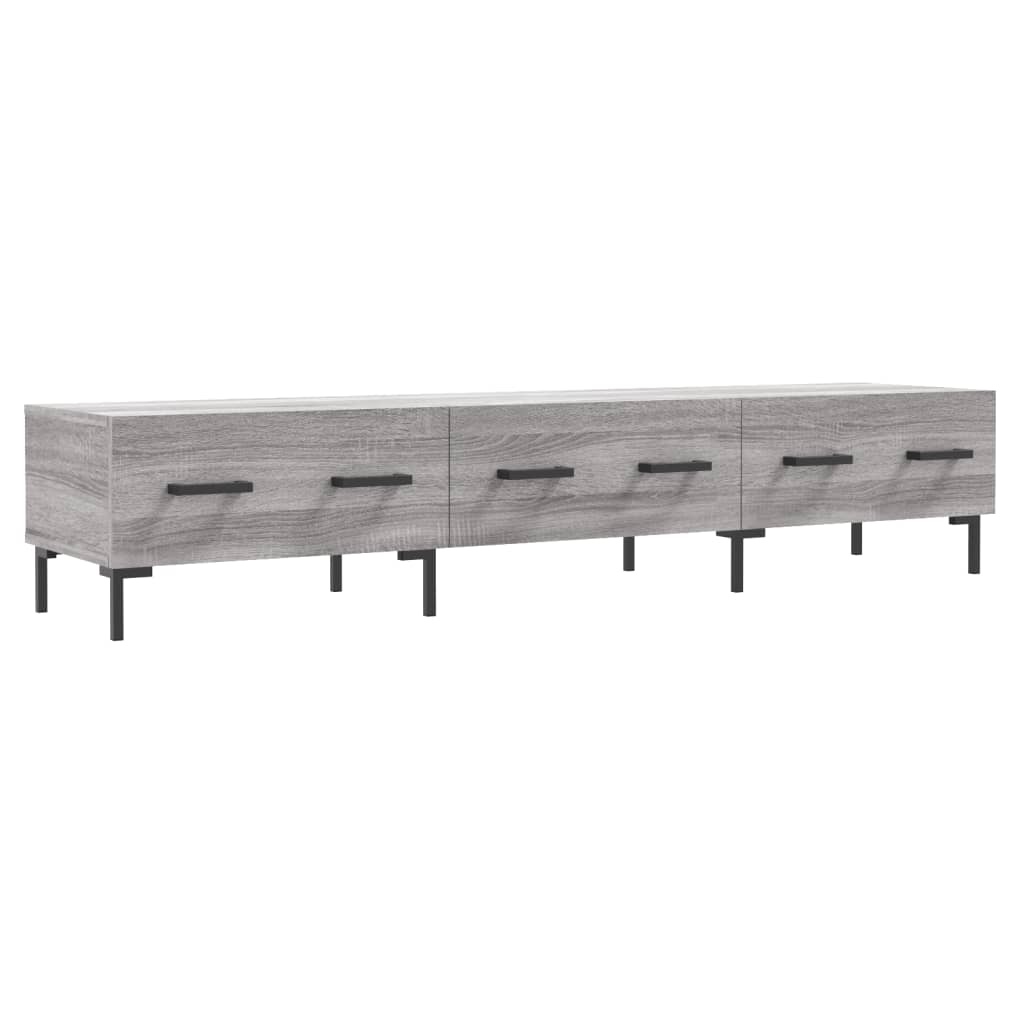 Tv-meubel 150x36x30 cm bewerkt hout grijs sonoma eikenkleurig