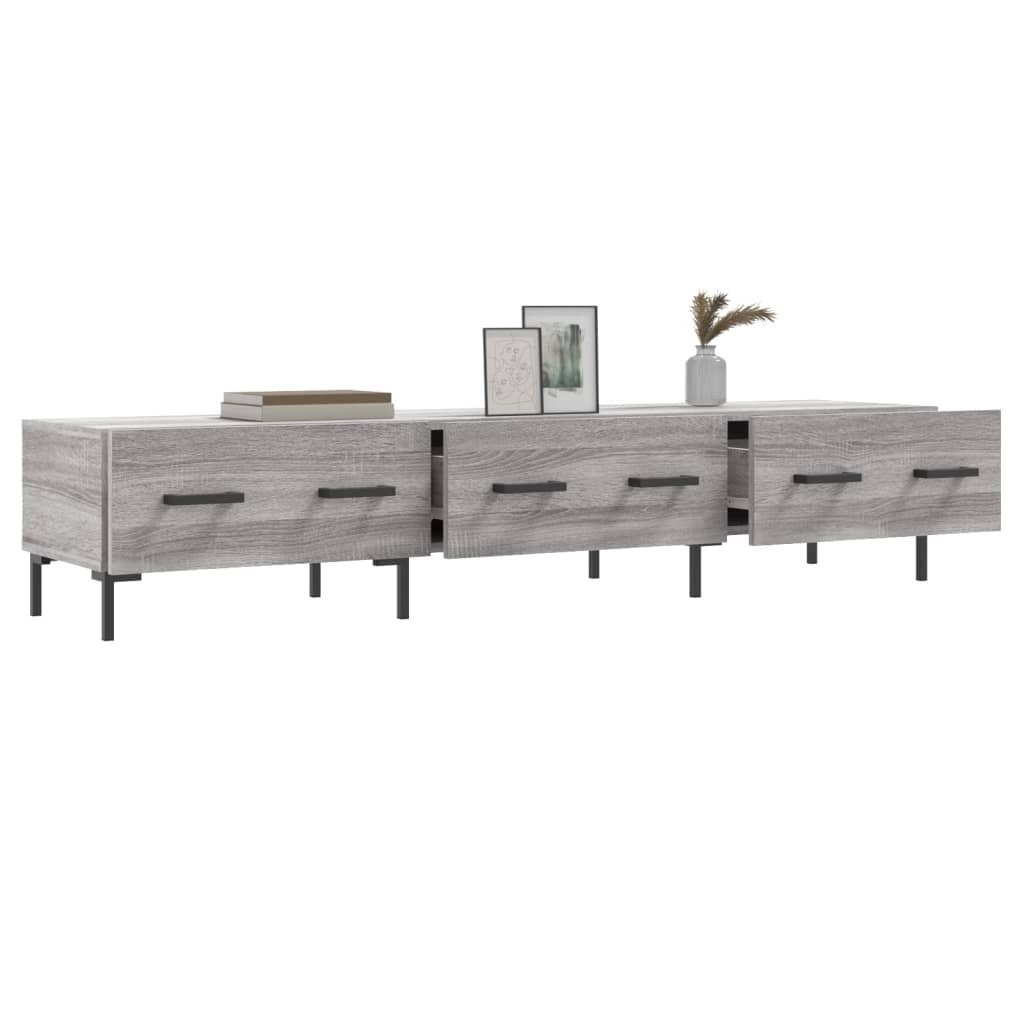 Tv-meubel 150x36x30 cm bewerkt hout grijs sonoma eikenkleurig
