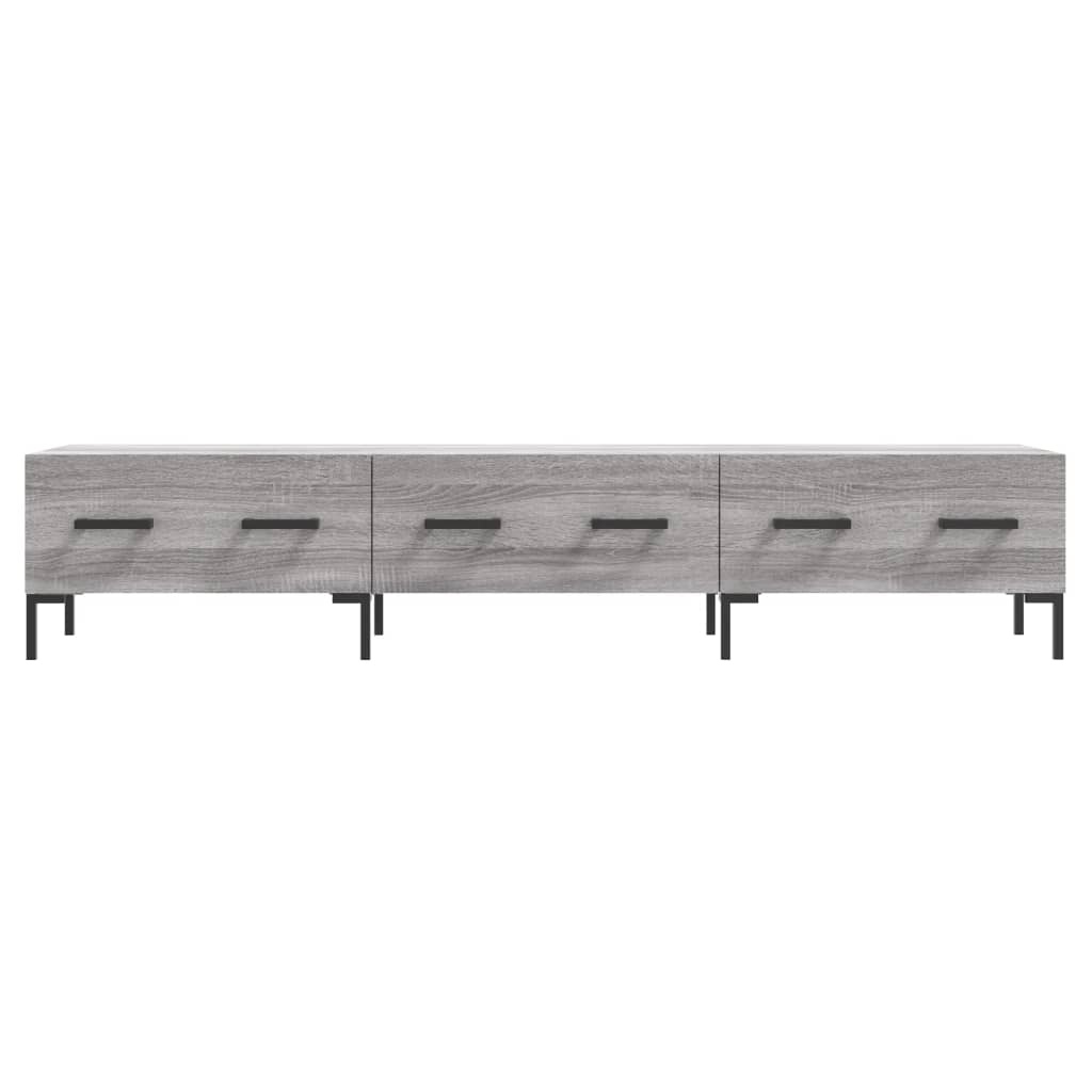 Tv-meubel 150x36x30 cm bewerkt hout grijs sonoma eikenkleurig