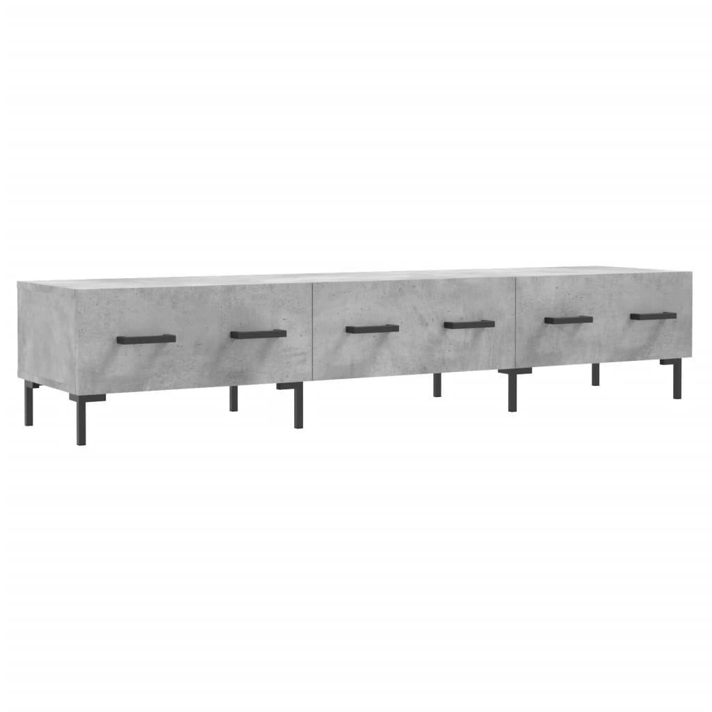 Tv-meubel 150x36x30 cm bewerkt hout betongrijs