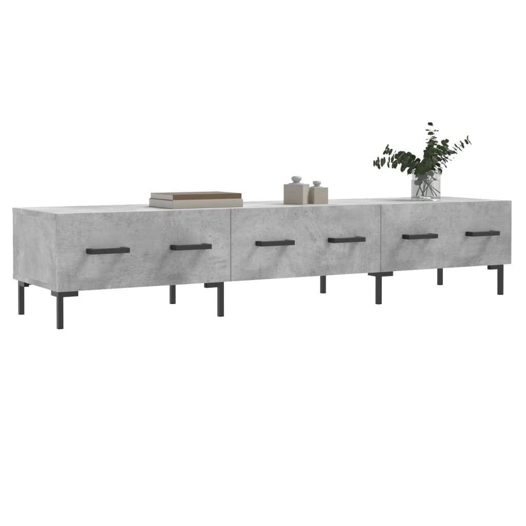 Tv-meubel 150x36x30 cm bewerkt hout betongrijs