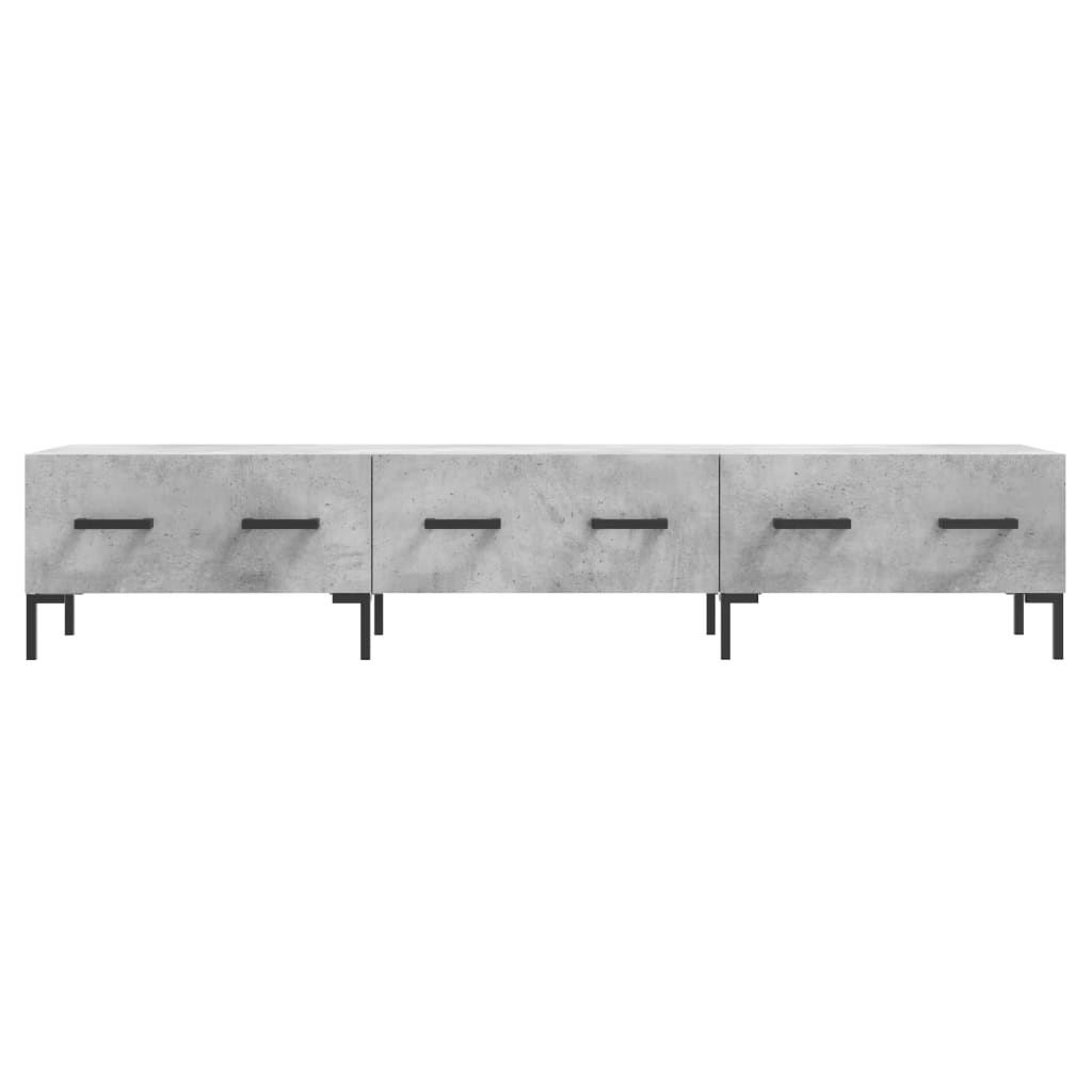 Tv-meubel 150x36x30 cm bewerkt hout betongrijs