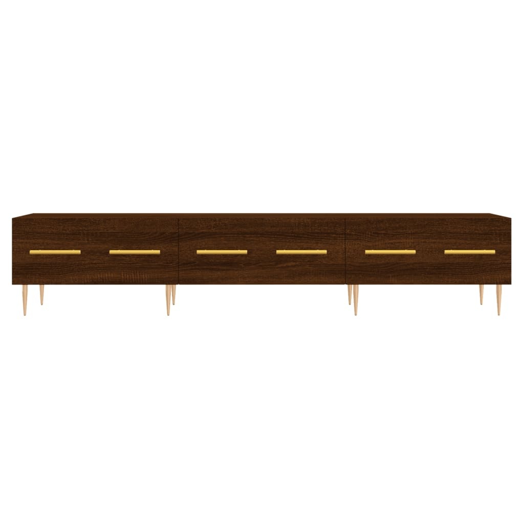 Tv-meubel 150x36x30 cm bewerkt hout bruineikenkleurig