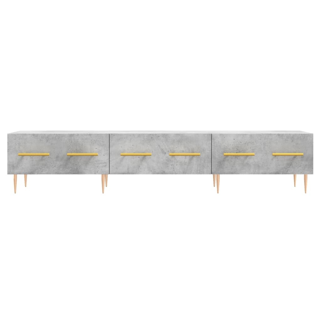 Tv-meubel 150x36x30 cm bewerkt hout betongrijs