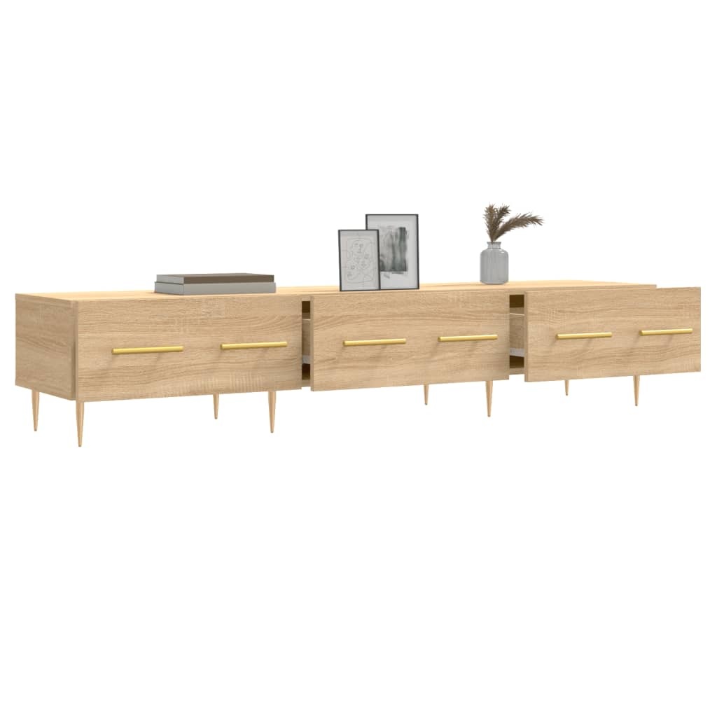 Tv-meubel 150x36x30 cm bewerkt hout sonoma eikenkleurig