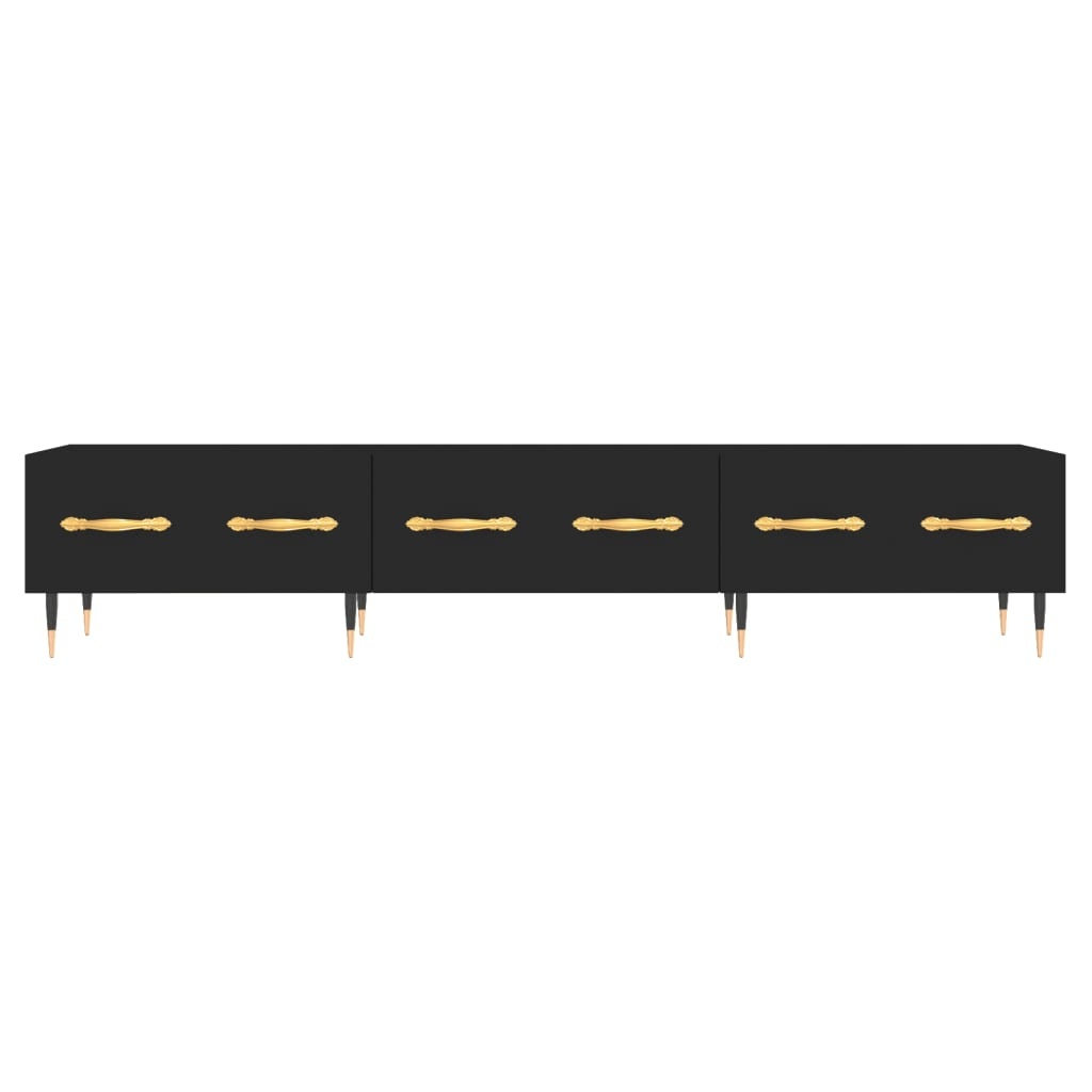 Tv-meubel 150x36x30 cm bewerkt hout zwart