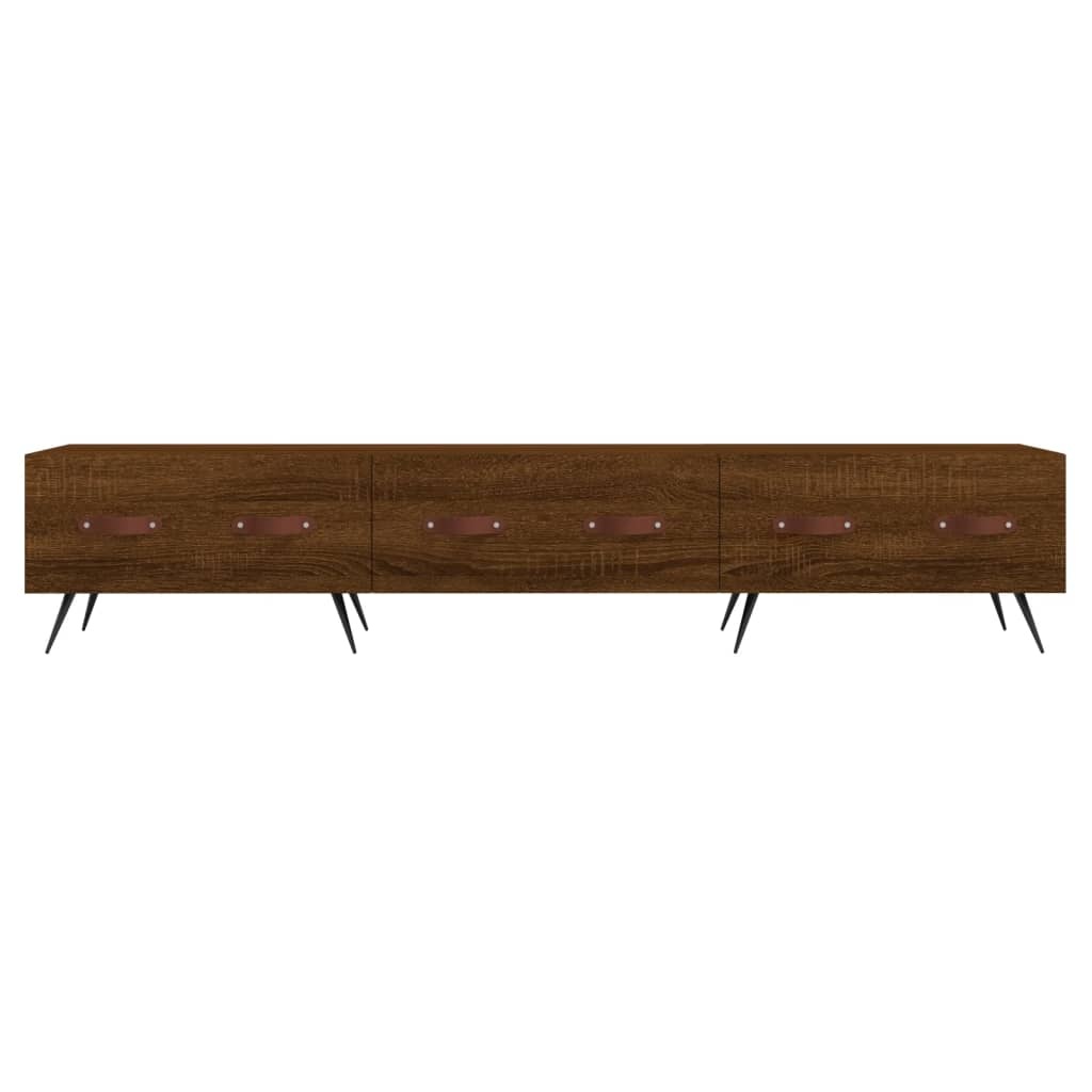 Tv-meubel 150x36x30 cm bewerkt hout bruineikenkleurig