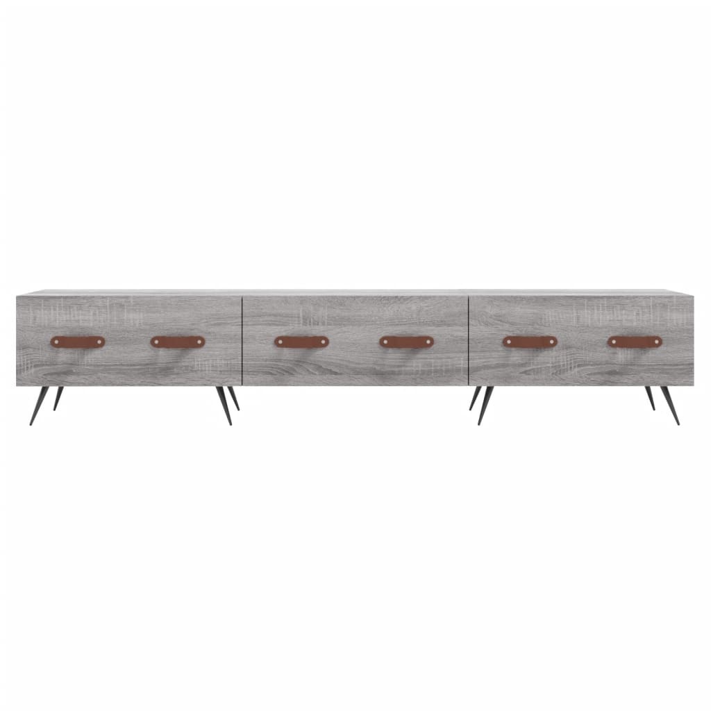 Tv-meubel 150x36x30 cm bewerkt hout grijs sonoma eikenkleurig