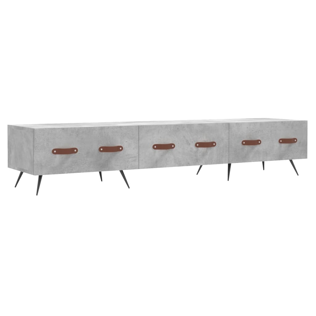 Tv-meubel 150x36x30 cm bewerkt hout betongrijs