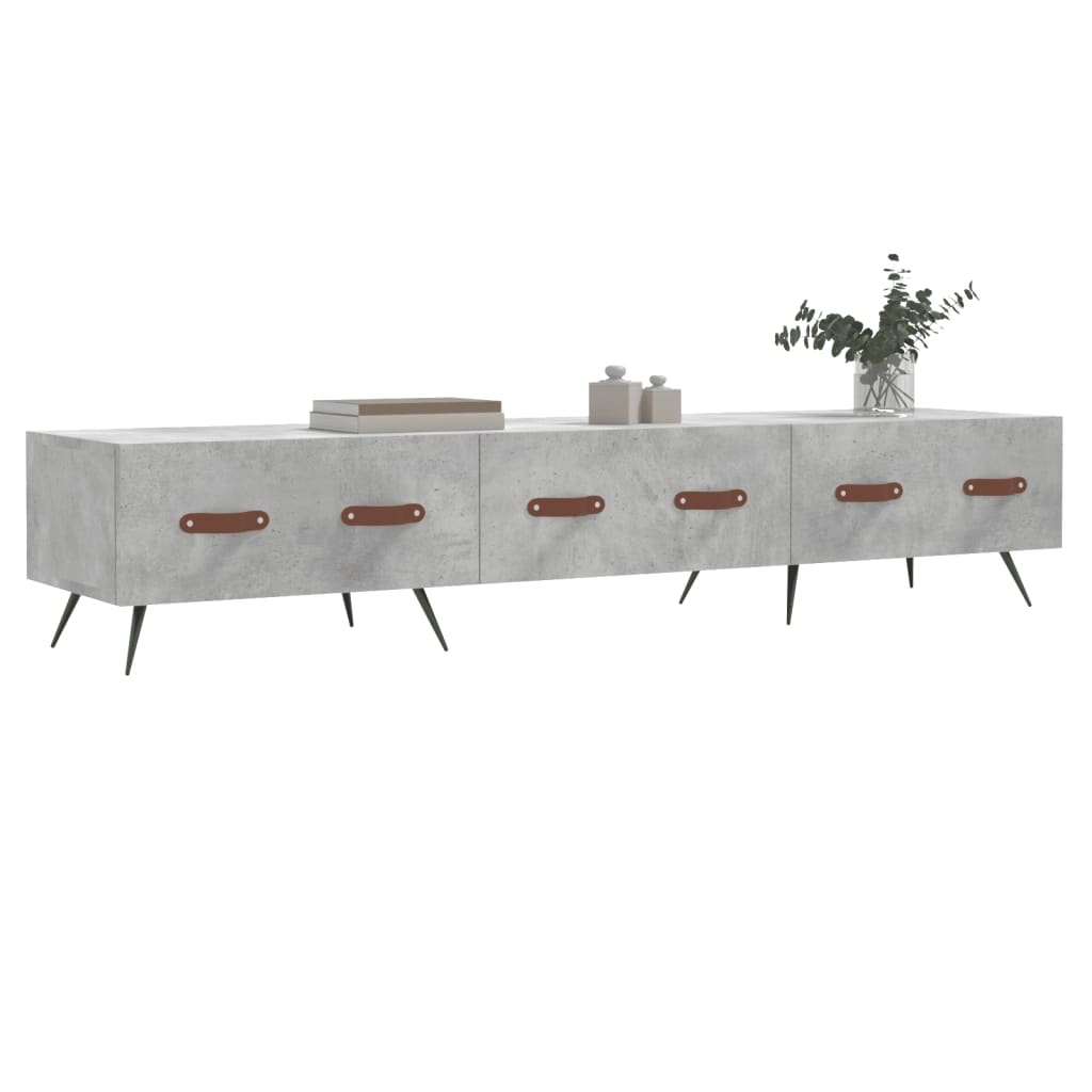 Tv-meubel 150x36x30 cm bewerkt hout betongrijs