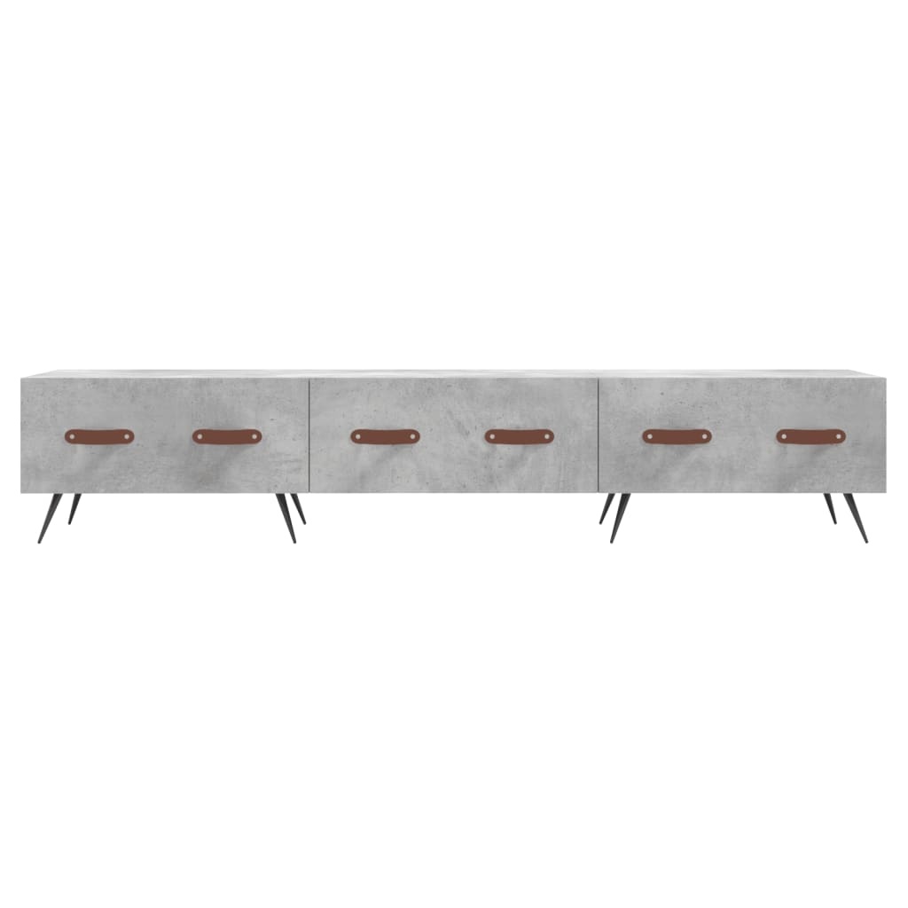 Tv-meubel 150x36x30 cm bewerkt hout betongrijs