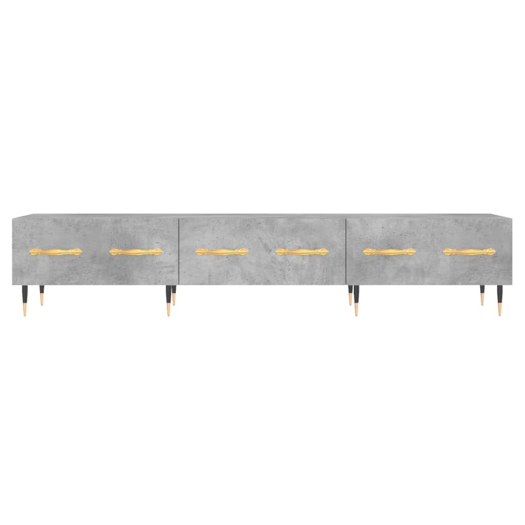 Tv-meubel 150x36x30 cm bewerkt hout betongrijs