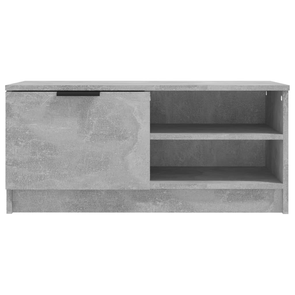Tv-meubel 80x35x36,5 cm bewerkt hout betongrijs