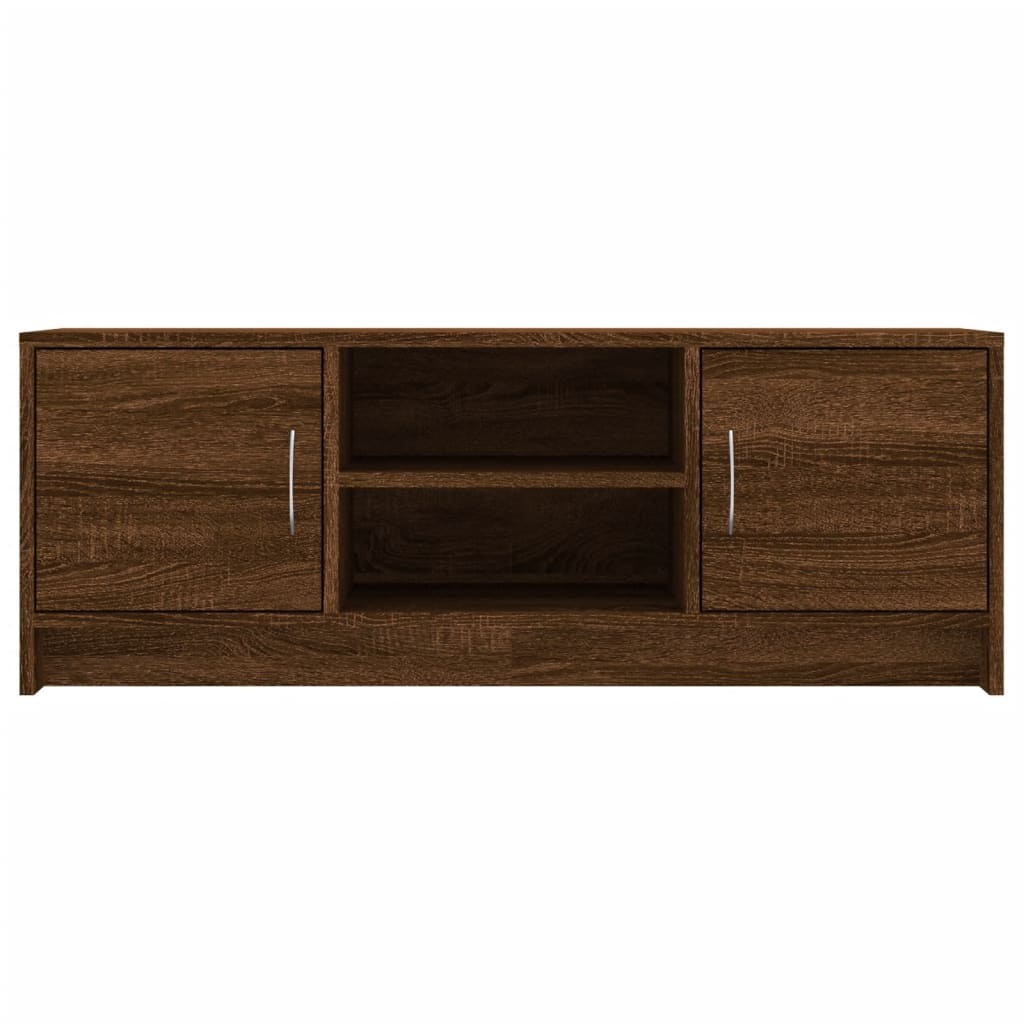 Tv-meubel 102x30x37,5 cm bewerkt hout bruineikenkleurig