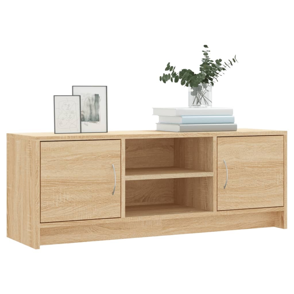 Tv-meubel 102x30x37,5 cm bewerkt hout sonoma eikenkleurig