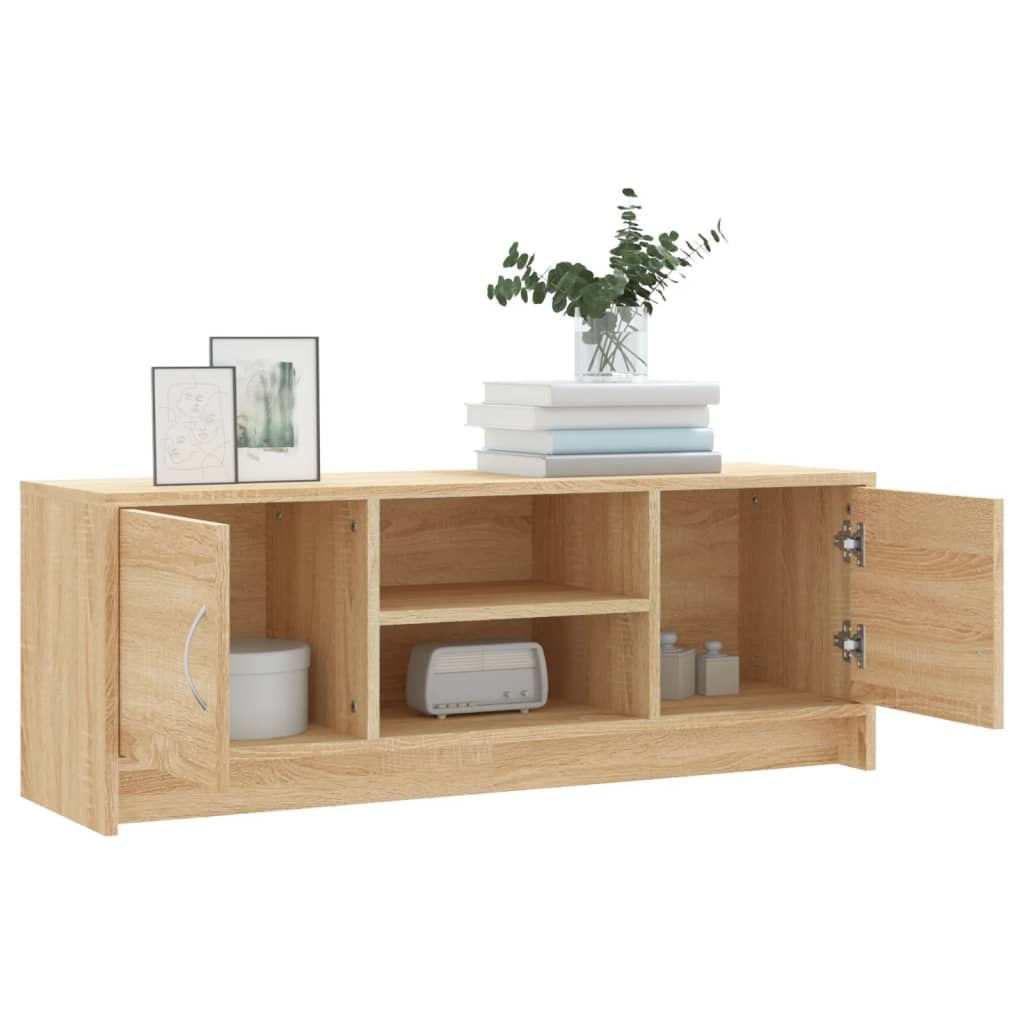 Tv-meubel 102x30x37,5 cm bewerkt hout sonoma eikenkleurig