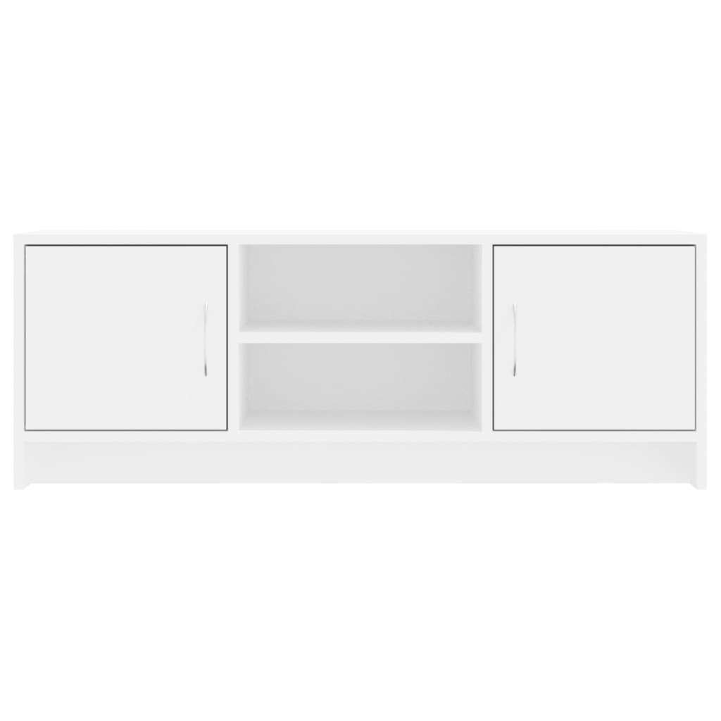 Tv-meubel 102x30x37,5 cm bewerkt hout wit