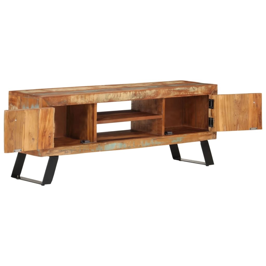 Tv-meubel 112x30x45 cm massief gerecycled hout