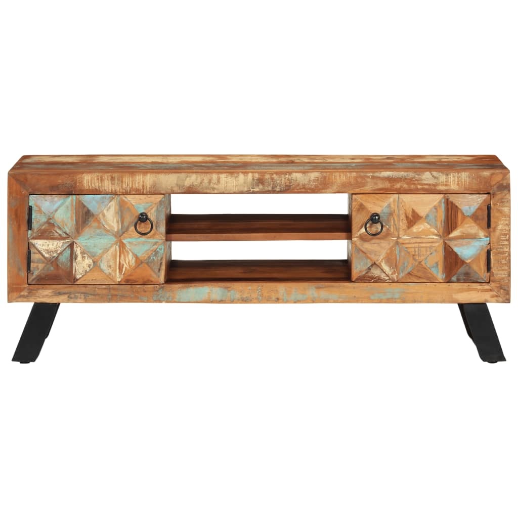 Tv-meubel 112x30x45 cm massief gerecycled hout