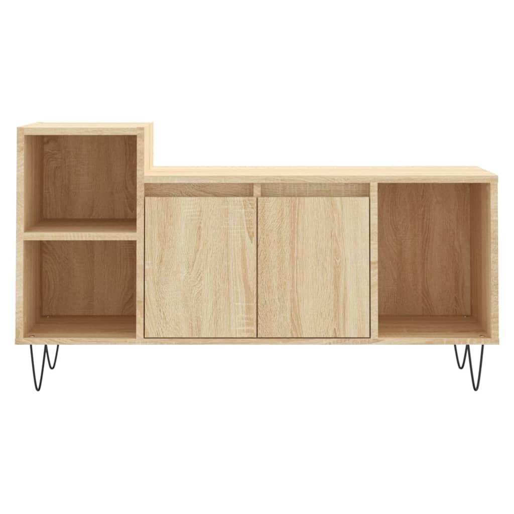 Tv-meubel 100x35x55 cm bewerkt hout sonoma eikenkleurig