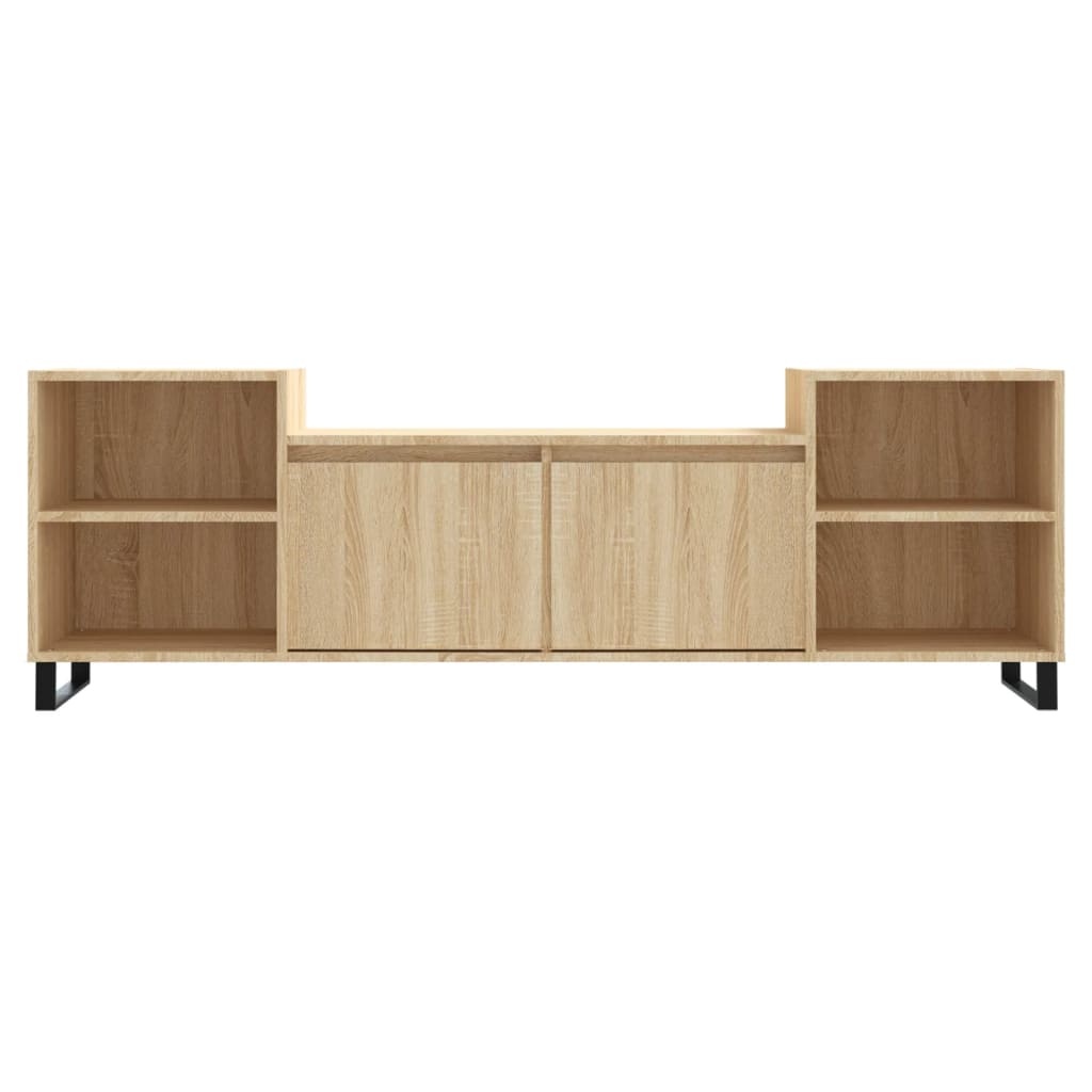 Tv-meubel 160x35x55 cm bewerkt hout sonoma eikenkleurig
