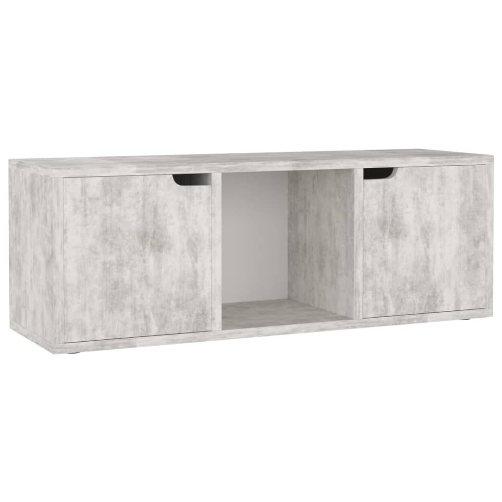 Tv-meubel 88,5x27,5x30,5 cm spaanplaat betongrijs