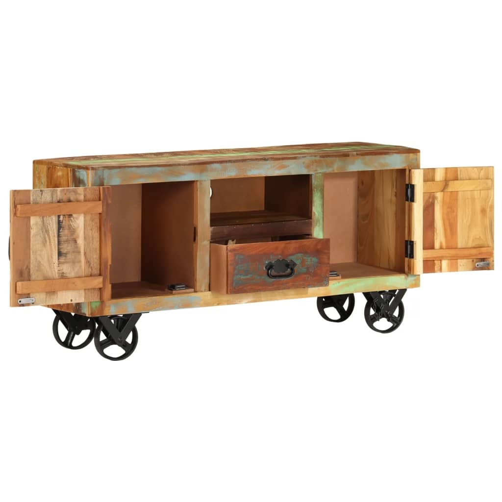 Tv-meubel 110x30x53 cm massief gerecycled hout