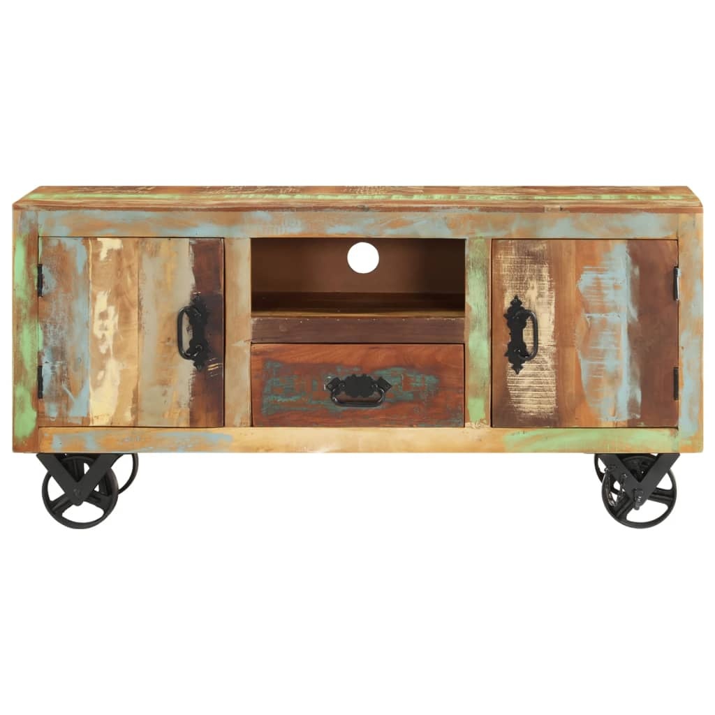 Tv-meubel 110x30x53 cm massief gerecycled hout