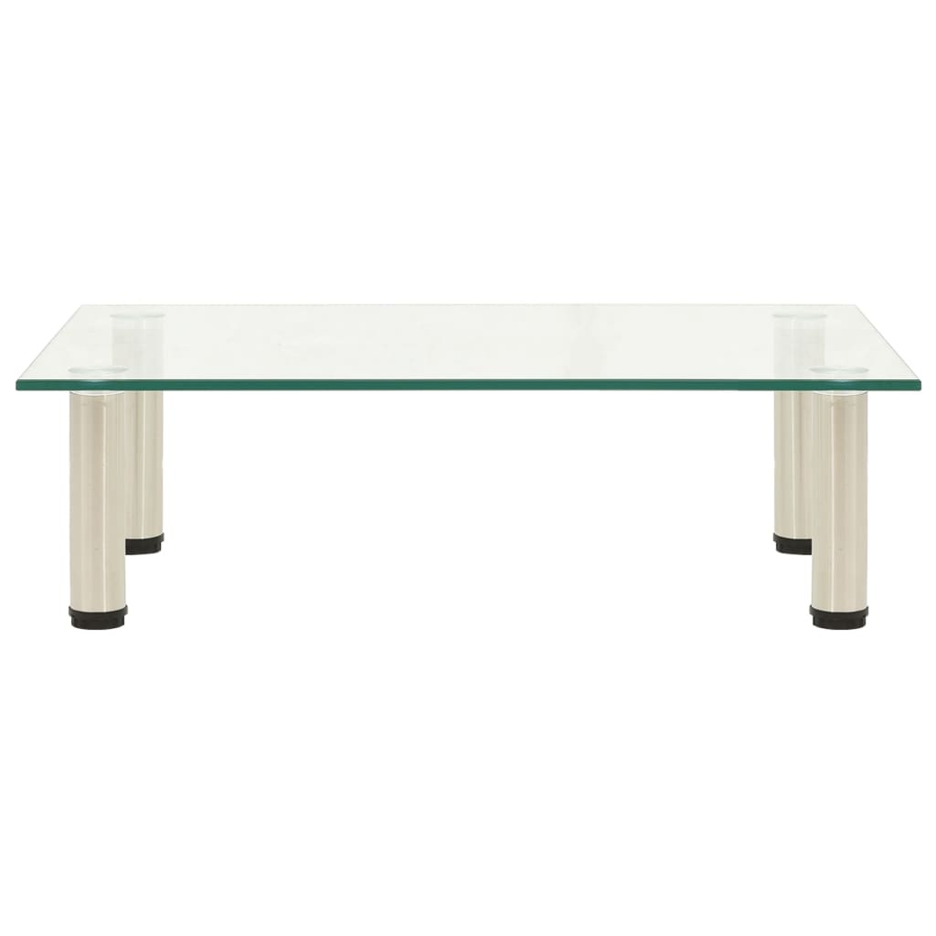 Tv-meubel 60x35x17 cm gehard glas transparant