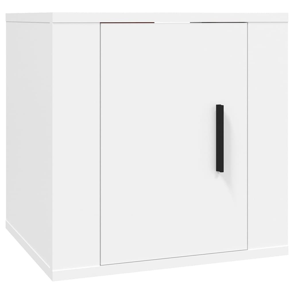 5-delige Tv-meubelset bewerkt hout wit