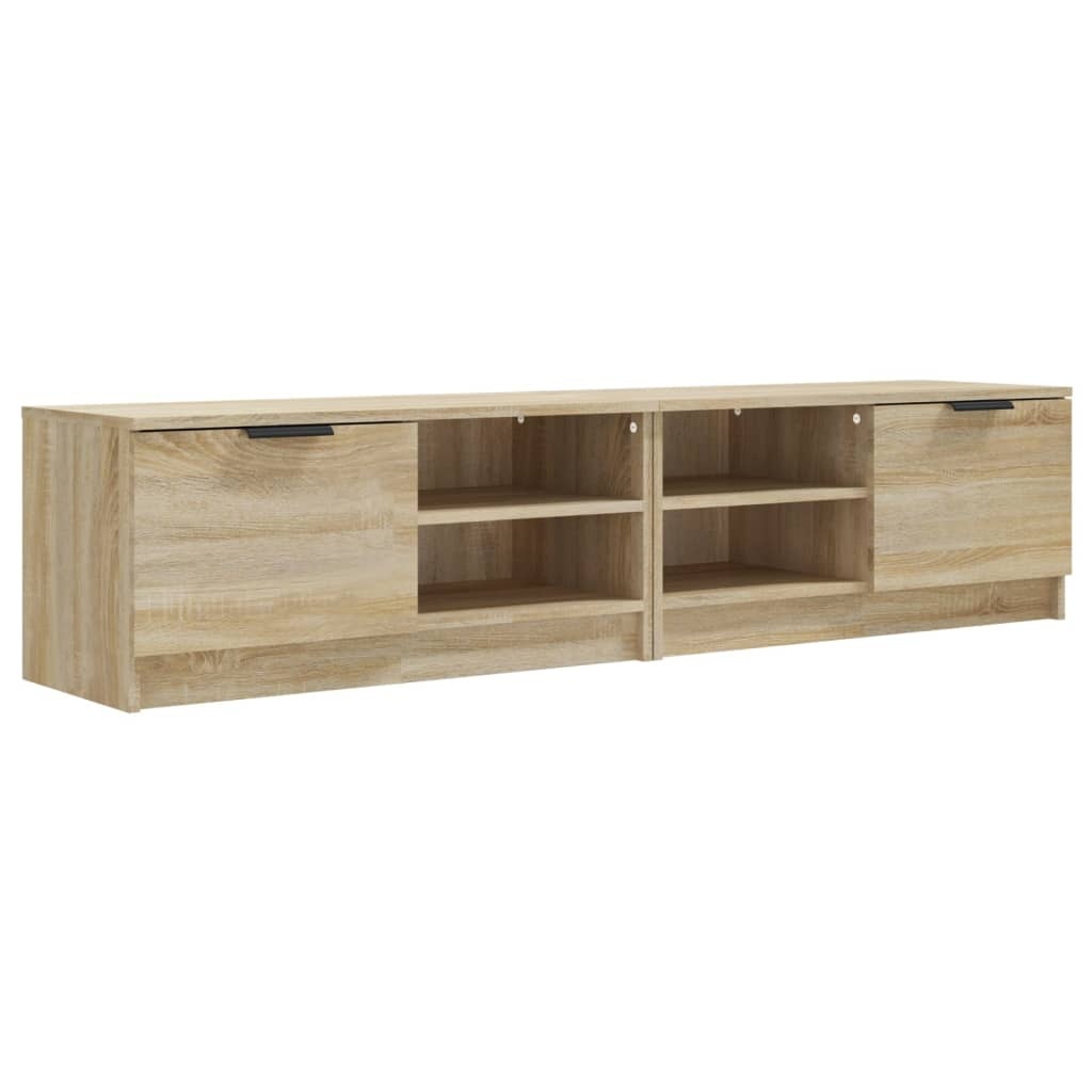 Tv-meubelen 2 st 80x35x36,5 cm bewerkt hout sonoma eikenkleurig