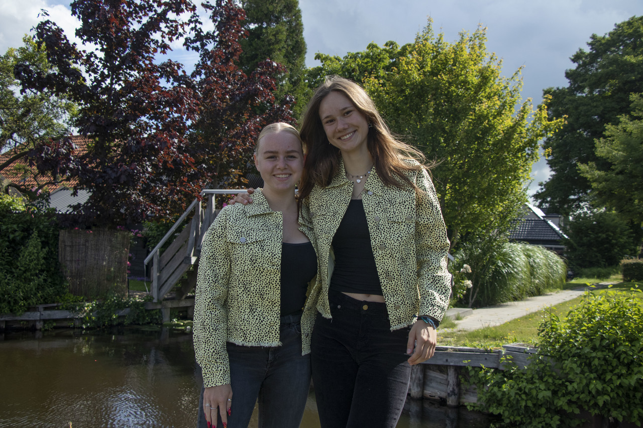 Spijkerjas Puck geel-zwart