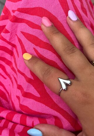 Heart ring zilver