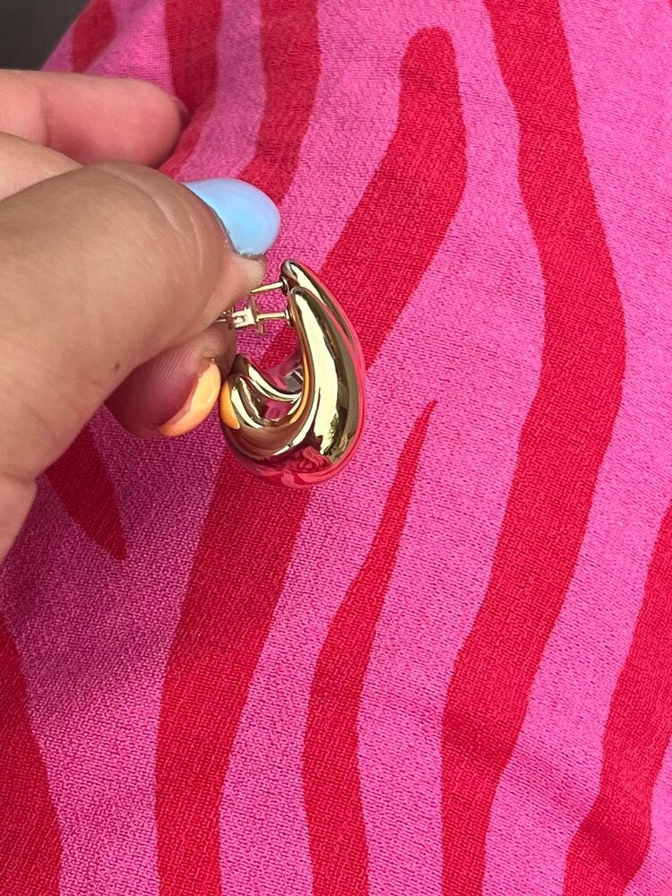 Druppel oorbellen goud