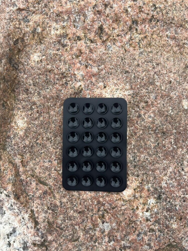 Siliconen zuignap telefoon zwart