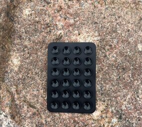 Siliconen zuignap telefoon zwart