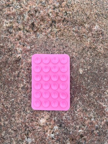 Siliconen zuignap telefoon roze