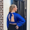 Top Eléna kobalt blauw