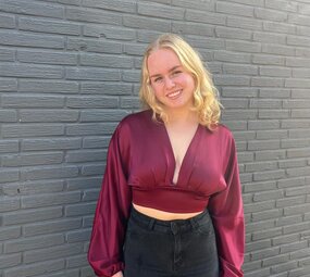 Top Eléna bordeaux rood